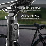 🚴 Anti-Theft Bike Alarm – 113dB Wireless Vibration Motorcycle Alarm with Remote Control for Vehicle Security