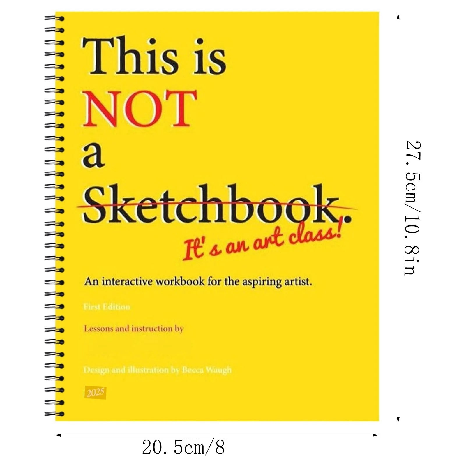 Interactive Art Class Workbook – Spiral Bound Creative Guide with Exercises & Tutorials 🎨📘