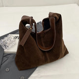 Soft Slouchy Suede Hobo Bag – Magnetic Closure Shoulder Bag for Women