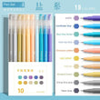Morandi Gel Pen Set – 10-Color Smooth Ink Pens for Students, Journaling & Office Use 🖊️
