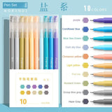 Morandi Gel Pen Set – 10-Color Smooth Ink Pens for Students, Journaling & Office Use 🖊️