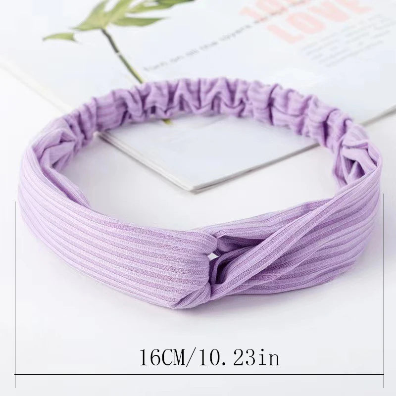 8-Piece Headband Set – Cross Knit Thread Hair Accessories for Face Wash, Yoga & Exercise 💆‍♀️🧘‍♀️