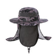 Large Brim Sun Hat – Anti-UV UPF 50+ Outdoor Fishing & Mountaineering Cap with Adjustable Chin Strap (Unisex)