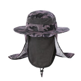 Large Brim Sun Hat – Anti-UV UPF 50+ Outdoor Fishing & Mountaineering Cap with Adjustable Chin Strap (Unisex)