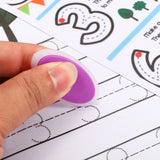 Oval Hollow Erasable Pen Erasers – 30–60 pcs Color Set for Art, Office & Classroom Use