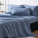 7-Piece “Bed-in-a-Bag” Comforter Set – Queen Size Solid Geometric Design Bedding Bundle (Sheets, Pillowcases & Comforter)