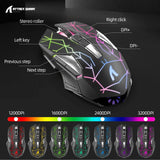T3 Wireless Gaming Keyboard & Mouse Combo – Full-Size RGB Backlit, Rechargeable 4200mAh, USB-C Dual Receiver, Silent Mouse