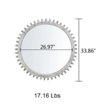 Modern Hanging Mirror – Minimalist Entryway Mirror with Easy Setup for Home & Living Room Décor