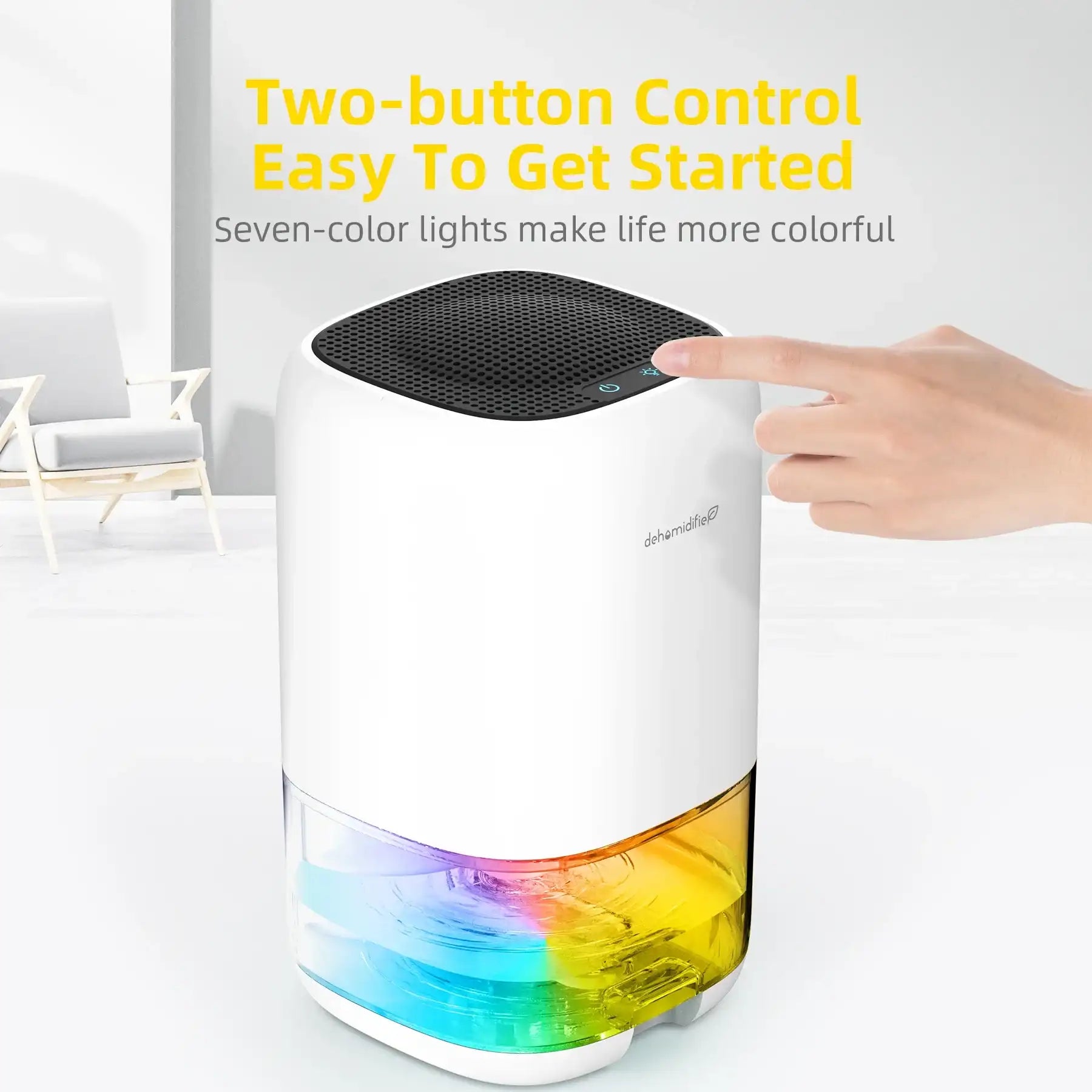 1000 ml Mini Air Dehumidifier – Quiet Auto-Shutoff Moisture Reducer for Bedroom, Home & RV