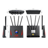 KuWFi 4G LTE Router CAT4 – 300Mbps WiFi Router & Modem with SIM Card Slot, RJ45 WAN/LAN & External Antenna (Supports 10 Users)