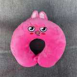 “ 7-color soft plush U-shaped neck pillow – cute & cozy travel cushion for children and adults, office & sleep support ”