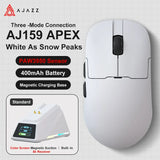 Ajazz AJ159 Apex Pro Wireless Gaming Mouse – Lightweight Gamer Mouse with RGB Magnetic Charging Base for PC & Laptop