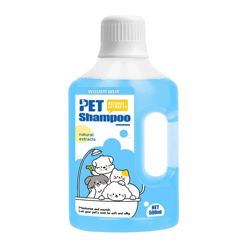 500ml Pet Shower Gel & Shampoo – Gentle Cleaning, Deodorizing, Anti-Itch Formula with Long-Lasting Fragrance for Dogs & Cats