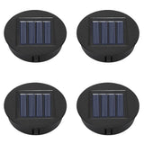 Solar Lantern Replacement Top (1–4PCS, 8cm) – Waterproof LED Solar Panel Lid Light for Outdoor Garden, Patio & Pathway Décor