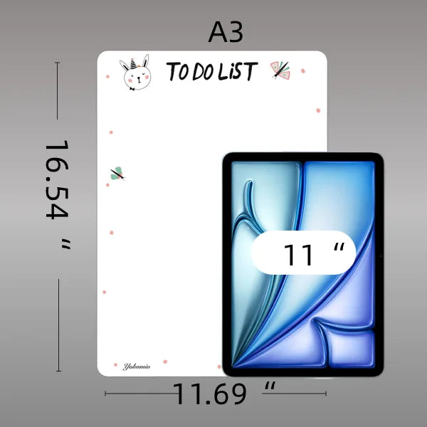 Yokumio Magnetic Refrigerator Calendar – A3 Dry Erase Planner with Marker & Eraser for Home, Office & Classroom