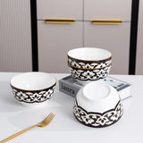QOMO Collection Multi-Piece Porcelain Dinnerware Set – Floral Design, Service for 4/6/8 (12-/20-/30-/40-Pieces)