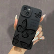 Butterfly Pattern iPhone Case – Fashion Letter Design, All-Inclusive Protection for iPhone 16 Pro Max to XR