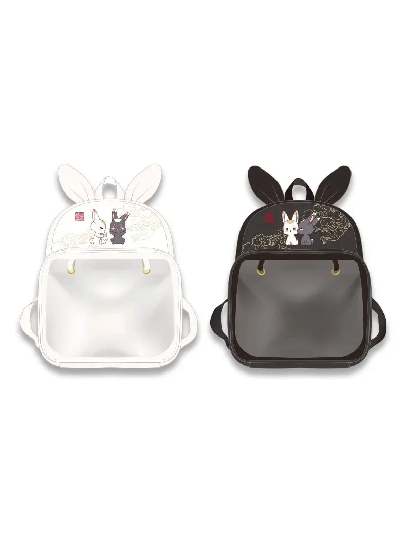 Mo Dao Zu Shi Anime Backpack – Cute Cosplay Student Shoulder Bag | Wei Wuxian & Lan Wangji Rabbit Design School Daypack