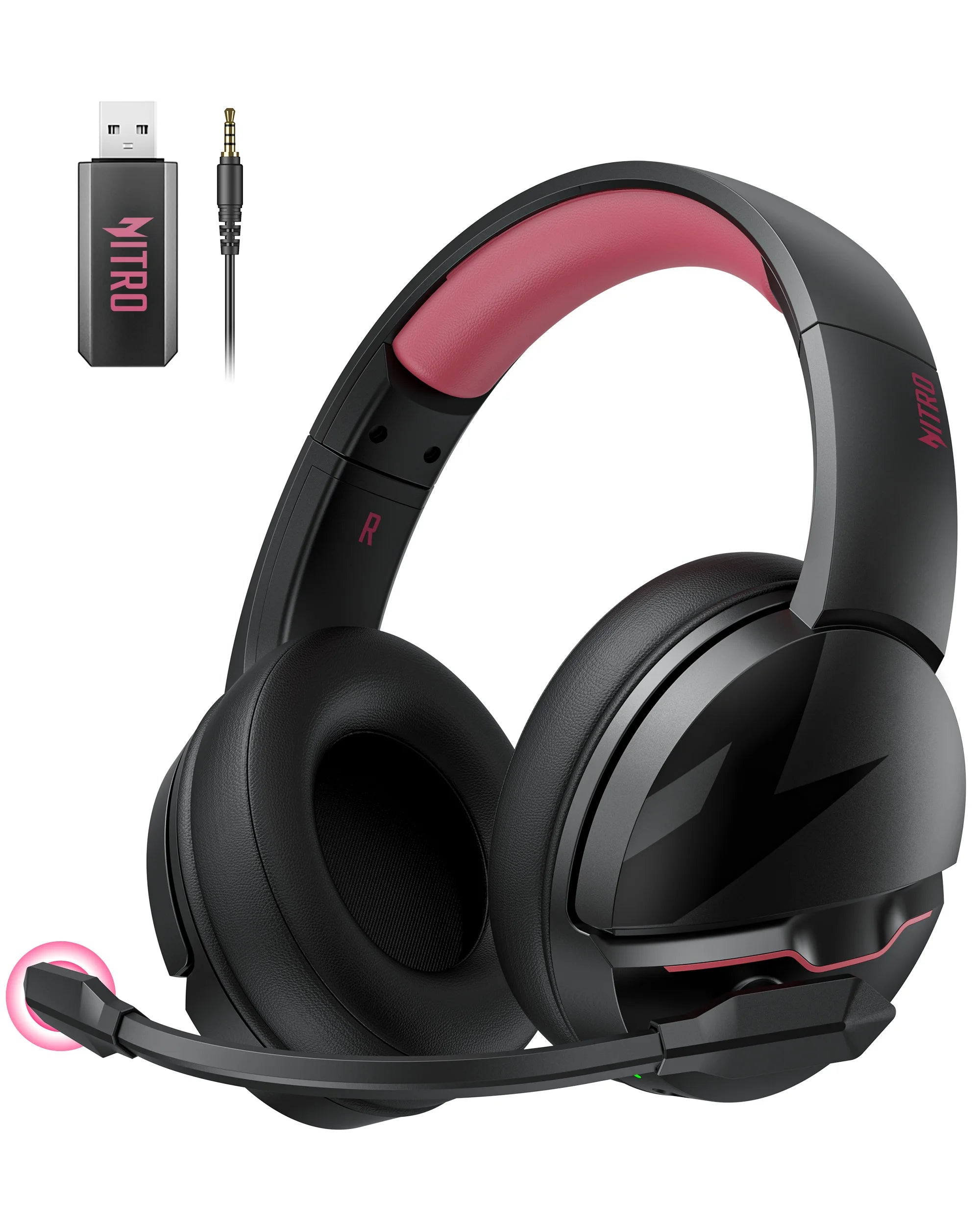 Acer K2 2.4GHz Wireless Gaming Headset – 50mm Drivers, Clear Voice Mic, Multi-Platform (PC/PS4/PS5) - Wired & Wireless Modes