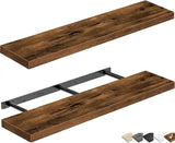 36-inch Floating Wall Shelf Set (2-Pack) – Slim Profile Storage Solution for Bathroom & Bedroom