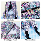 Tokidoki Unicorno Canvas Backpack – Large Capacity Cartoon Laptop Backpack for School, Travel & Office Use