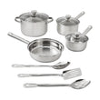 Premium 10-Piece Stainless Steel Nonstick Cookware Set – Everyday Durability & Style