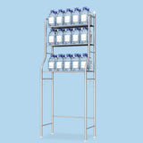 Metal Over-Toilet Storage Rack with Removable Towel Hooks & Paper Holder – Bathroom Organizer