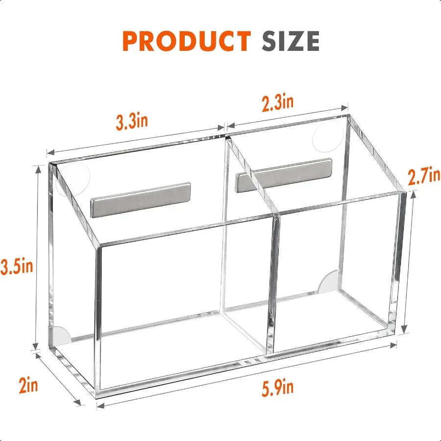 Magnetic Dry Erase Marker Holder – Non-Slip Acrylic Pen Organizer for Whiteboards, Fridge & Locker