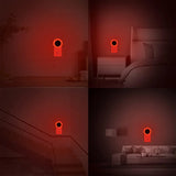 6-Pack Red LED Plug-in Night Lights – Auto Dusk-to-Dawn Sensor Lights for Bedroom, Bathroom, Baby Room, Hallway & Stairs