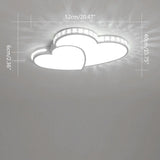 Modern Heart-Shaped Crystal LED Ceiling Light – Flush Mount Lamp for Kids’ Room, Bedroom & Living Room