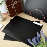 Black File Folders – 12-Pack Letter Size Plastic 3-Tab File Folders for Home, Office & School 🗂️
