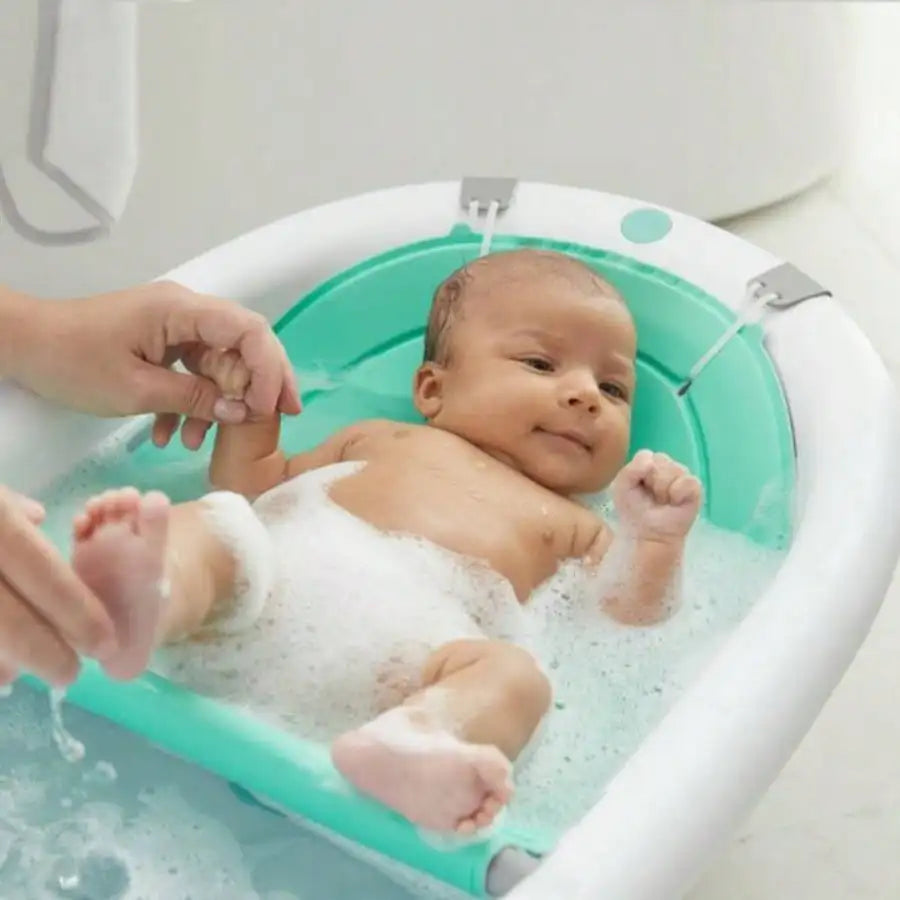 4-in-1 Baby Bathtub Support – Adjustable Infant to Toddler Bath Seat for Safe & Comfortable Bathing