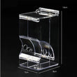 Hamster & Rabbit Food Dispenser – Clear Plastic Automatic Pet Feeder for Guinea Pigs, Small Pets & Rodents with Built-In Food Bowl