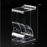Hamster & Rabbit Food Dispenser – Clear Plastic Automatic Pet Feeder for Guinea Pigs, Small Pets & Rodents with Built-In Food Bowl