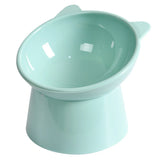 Tilted Elevated Cat Food Bowl – Ergonomic Raised Anti-Vomiting Feeder for Flat-Faced Cats & Small Dogs