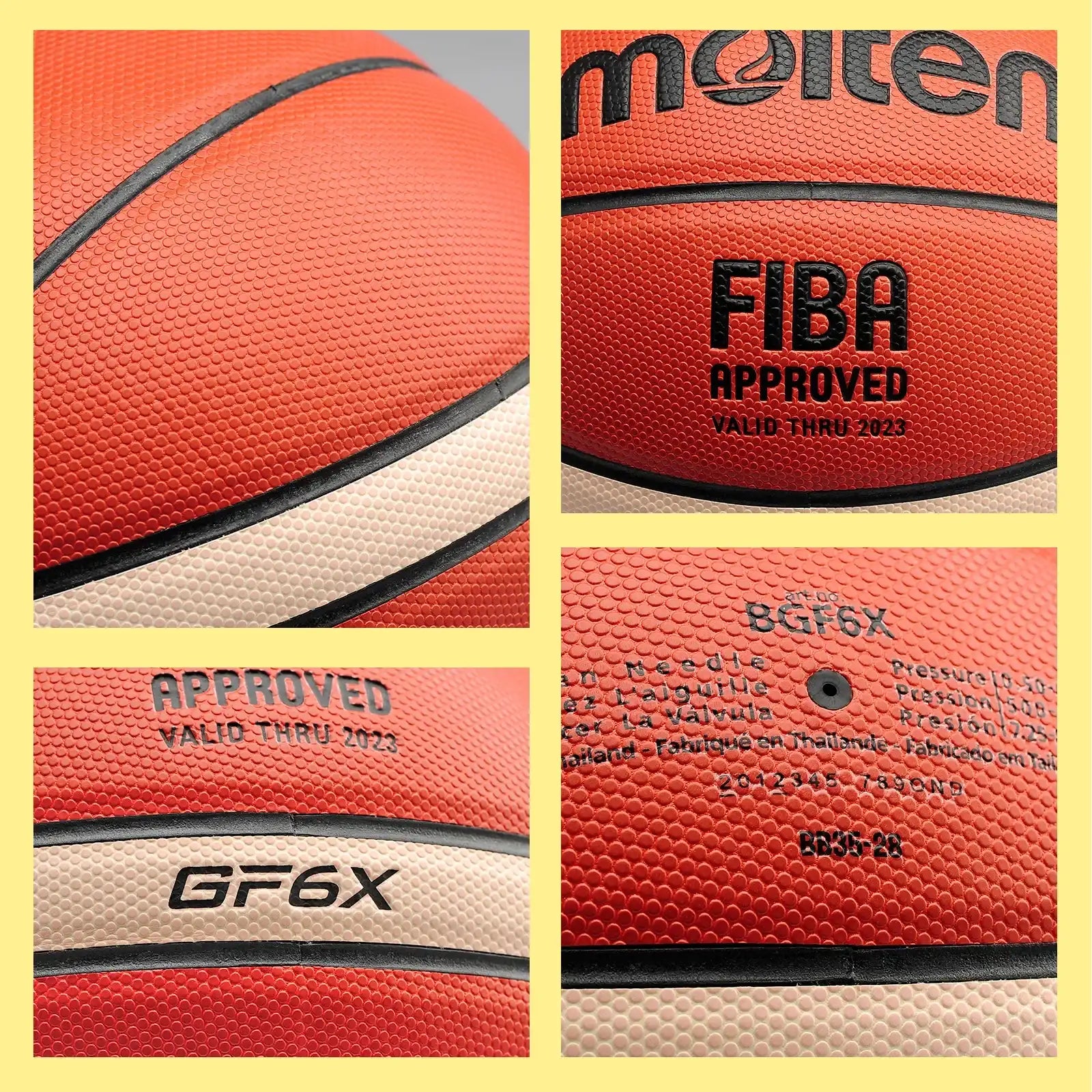 Original Molten GF6X/GF7X Basketball – Official Certification Competition Training Ball 🎯