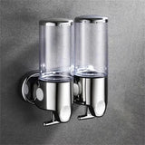 Wall-Mount Bathroom Liquid Soap Dispenser – Refillable Hand Sanitizer, Shampoo & Shower Gel Container