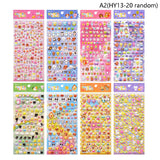 Cute Mini Animal 3D Bubble Stickers – Stereoscopic Diary & Stationery Decor