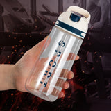 Cute Korean Style Water Bottle with Straw & Handle – BPA-Free 450ml Portable Drink Bottle for Girls