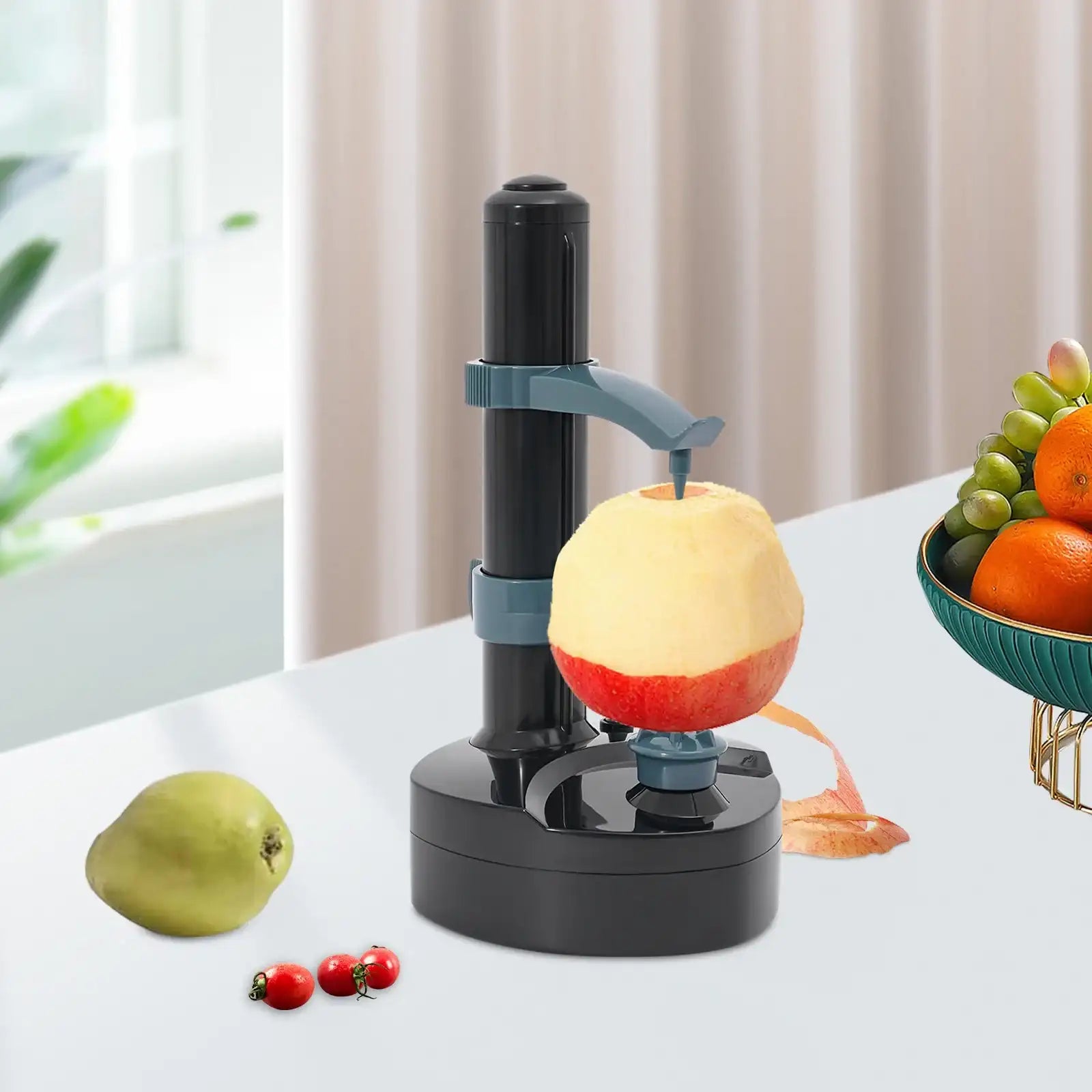 Automatic Electric Fruit & Potato Peeler – Multi-Function Kitchen Tool for Veggies & Fruits