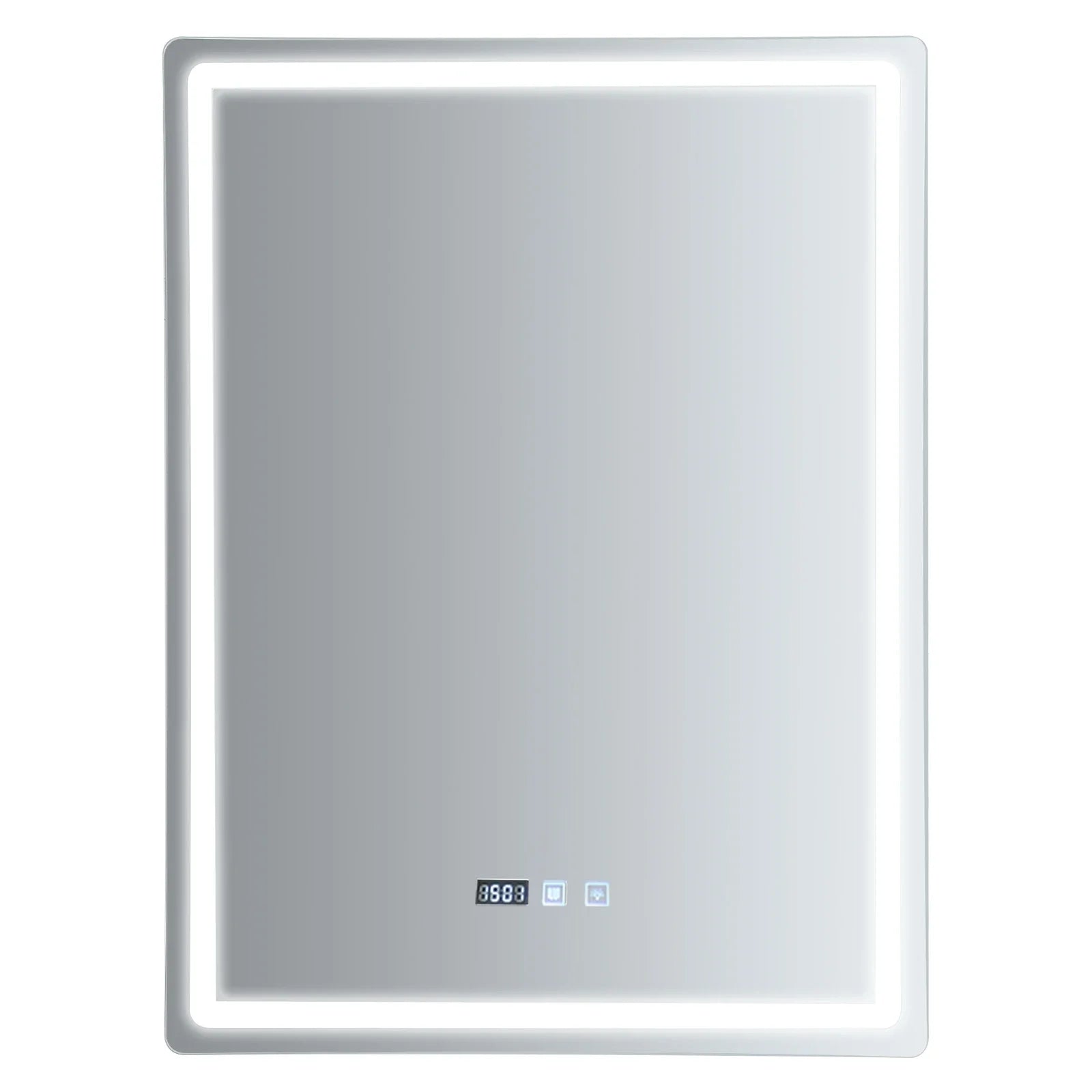 LED Wall-Mounted Anti-Fog Bathroom Mirror – Touch-Switch 3-Colour Dimmable Vanity Light