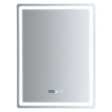 LED Wall-Mounted Anti-Fog Bathroom Mirror – Touch-Switch 3-Colour Dimmable Vanity Light
