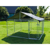 Heavy-Duty Outdoor Dog Playpen – Secure Steel Kennel with Lock for Safe Training & Play