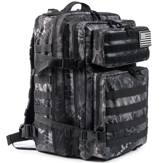 45L Tactical Hiking Backpack – Large Capacity Outdoor Rucksack for Camping, Fitness & 3-Day Trips