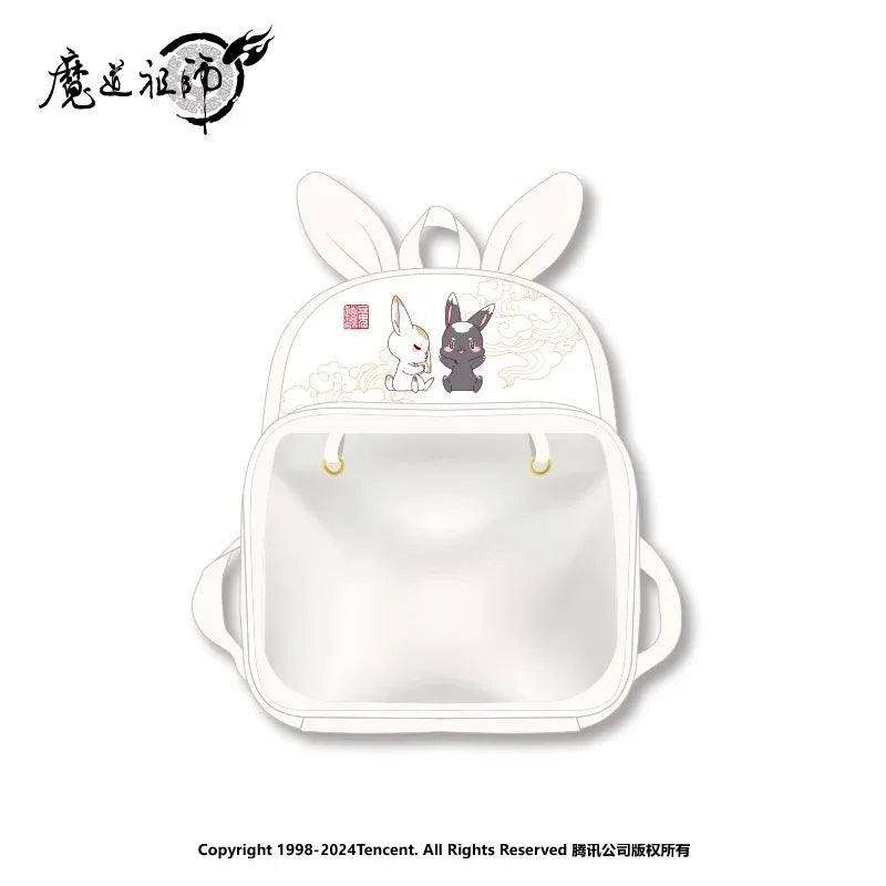 Mo Dao Zu Shi Anime Backpack – Cute Cosplay Student Shoulder Bag | Wei Wuxian & Lan Wangji Rabbit Design School Daypack