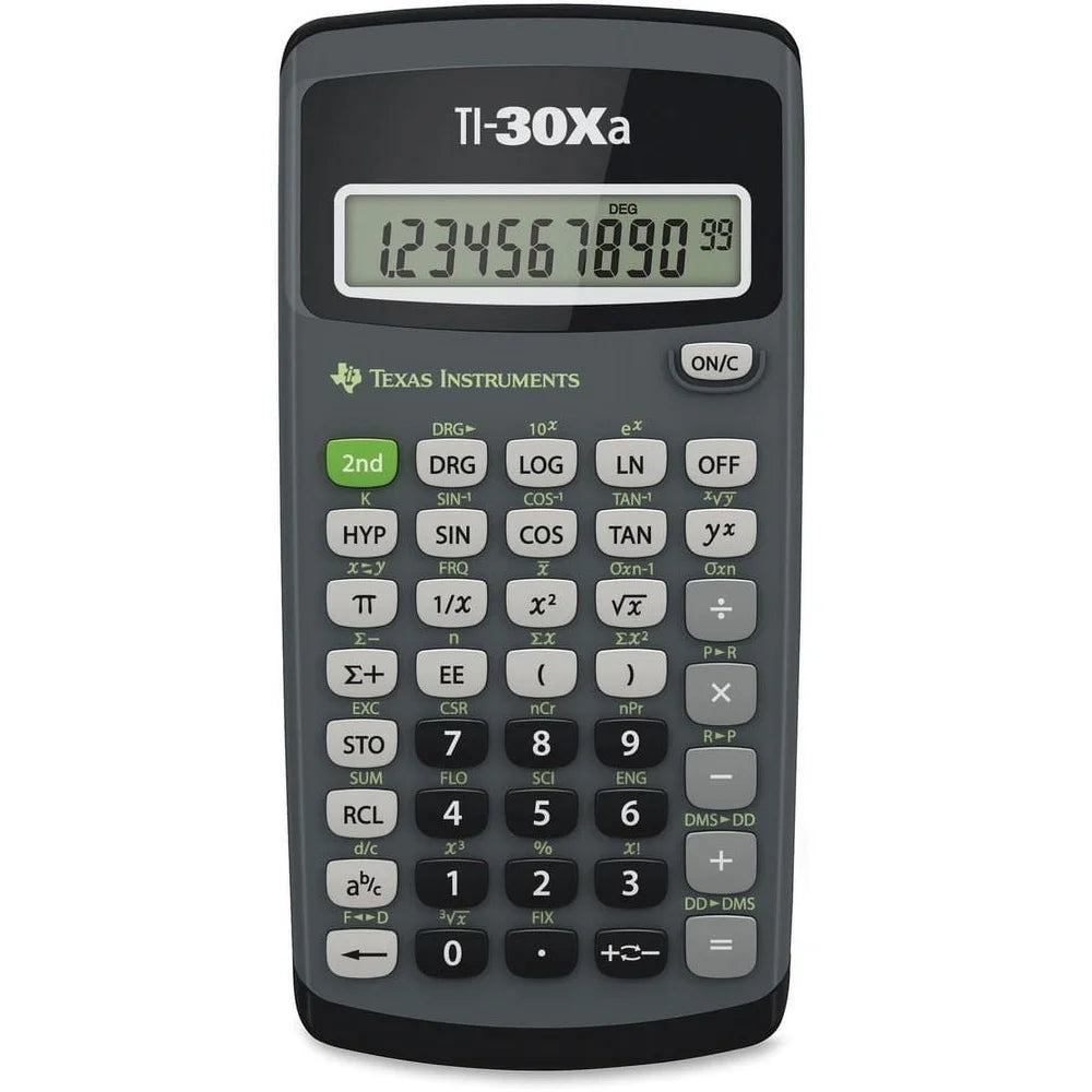 🔢 TI-30Xa Scientific Calculator – 10-Digit LCD Display for Math, Science, Algebra & School Use