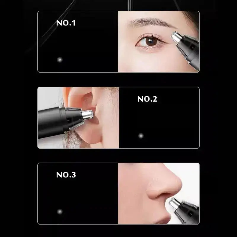 Electric Nose Hair Trimmer – USB Rechargeable Nose, Ear & Eyebrow Clipper with Precision Blades for Men’s Grooming
