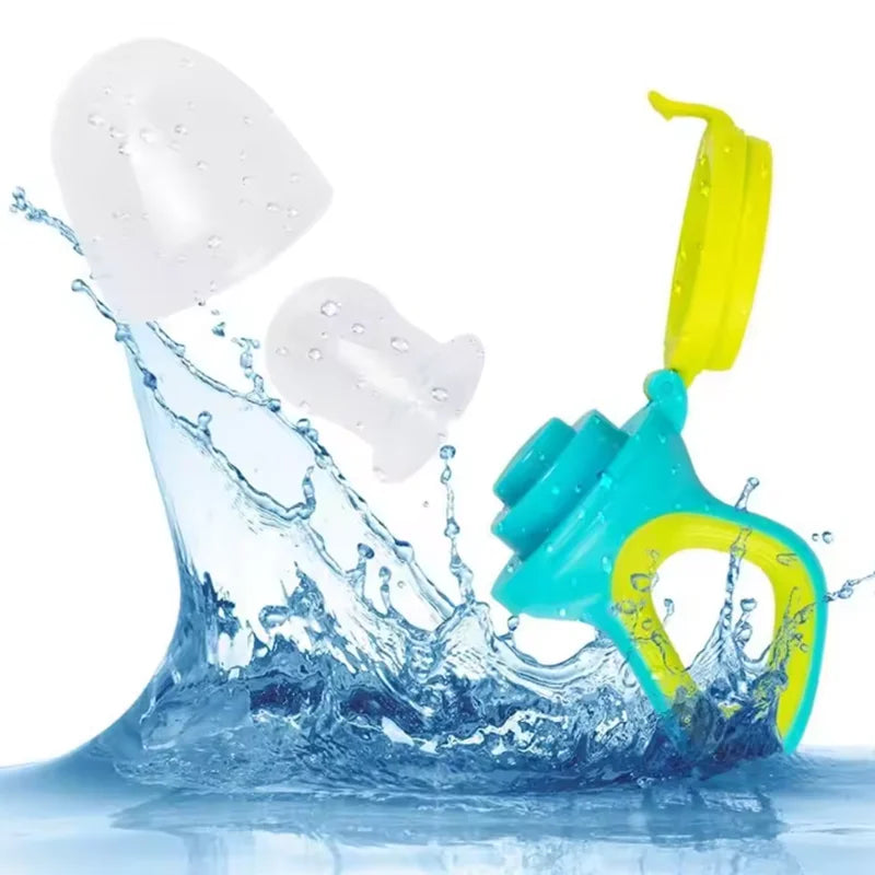 Newborn Baby Silicone Feeding Bottle Spoon – Pacifier-Style Rice & Cereal Feeder for Infant Food Training (Squeezable Design)