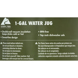1 Gallon Insulated Stainless Steel Water Jug – Vacuum Sealed Outdoor Hydration Container