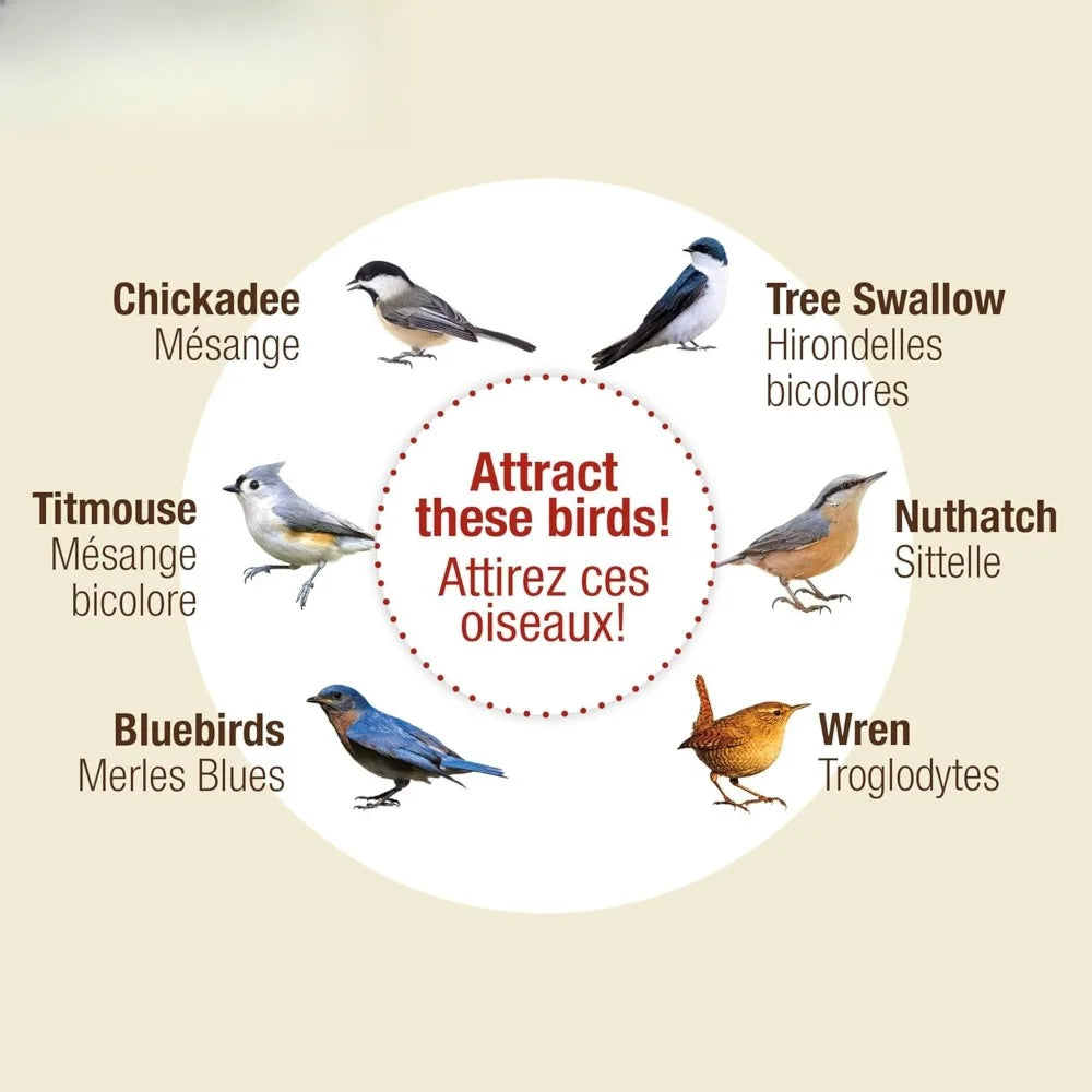 Cedar Bluebird Box House – Premium Cedar Nest Box for Bluebirds & Songbirds